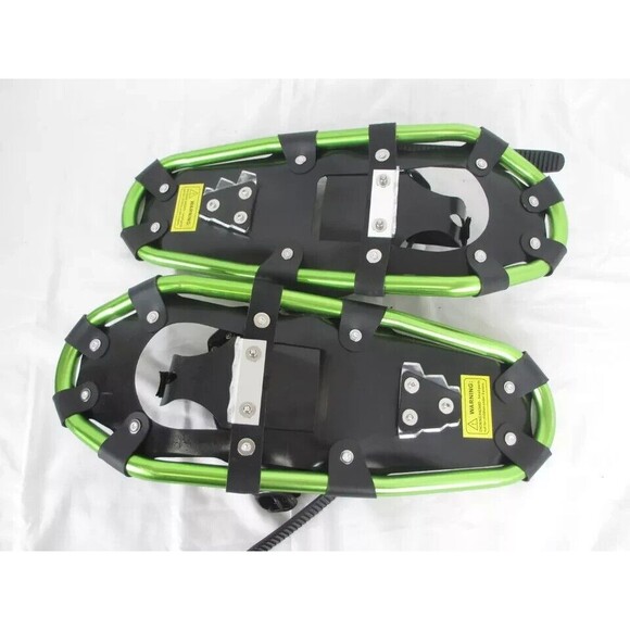 Lucky Bums 22" Snowshoes Green with Carrying Bag 24 x 9 - Picture 3 of 8